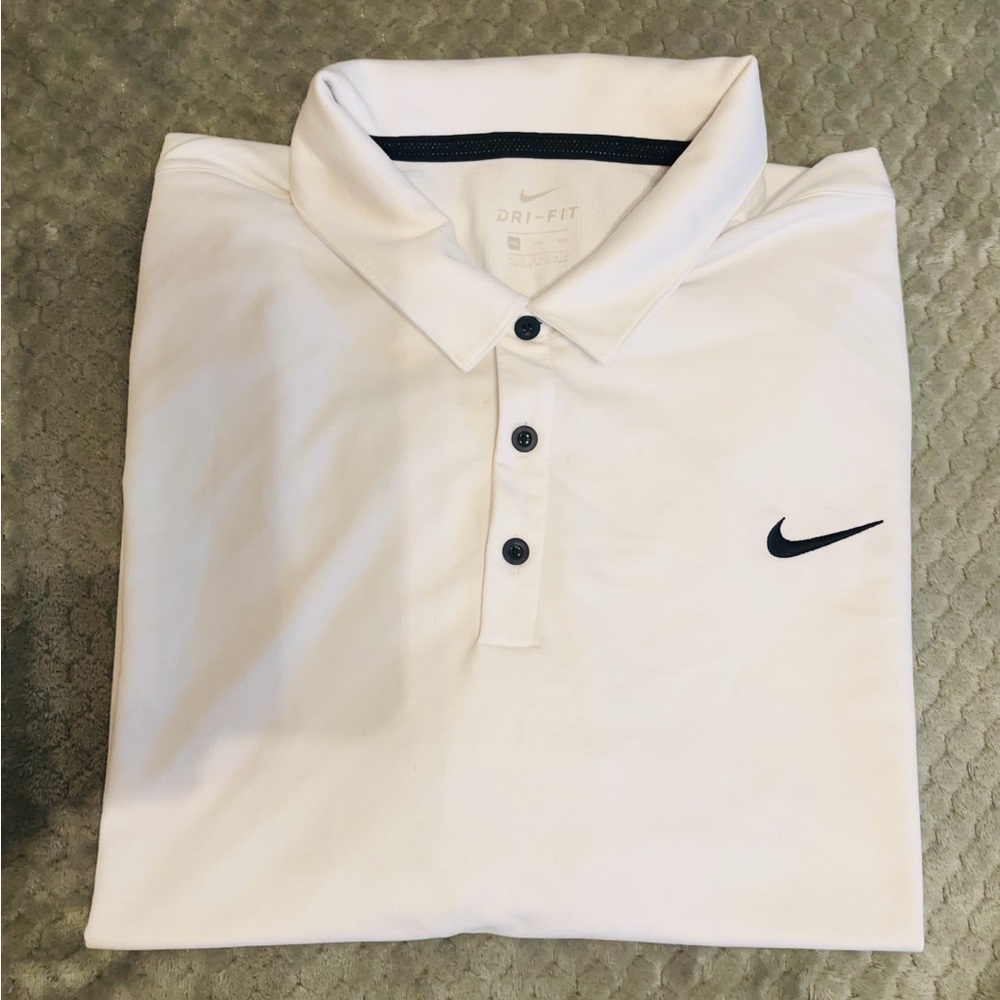 Nike Men's White Polo Shirt